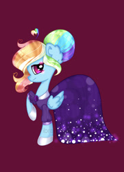 Size: 799x1104 | Tagged: safe, artist:vibrantwishes, rainbow dash, pony, g4, clothes, dress, rainbow dash always dresses in style, solo