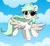 Size: 4096x3804 | Tagged: safe, artist:kittyrosie, oc, oc only, pegasus, pony, blushing, cloud, colored wings, commission, cute, ear fluff, ear piercing, earring, female, flying, jewelry, looking at you, mare, multicolored wings, nose piercing, nose ring, ocbetes, piercing, sky, smiling, solo, wings