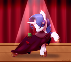 Size: 1024x900 | Tagged: safe, artist:haden-2375, rarity, pony, unicorn, g4, clothes, eyes closed, flower, rose, shoes