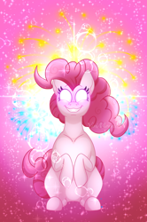 Size: 1536x2308 | Tagged: safe, artist:nivimonster, pinkie pie, earth pony, pony, g4, glowing eyes, solo