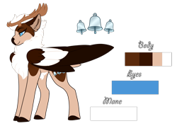 Size: 1459x1041 | Tagged: safe, artist:nobleclay, oc, oc only, oc:north pole, deer, deer pony, original species, peryton, female, reference sheet, simple background, solo, transparent background