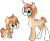 Size: 1612x1327 | Tagged: safe, artist:vintage-owll, oc, oc only, oc:pumpkin patch, pony, female, filly, glasses, magical lesbian spawn, mare, offspring, parent:applejack, parent:fleur-de-lis, parents:fleurjack, simple background, solo, transparent background