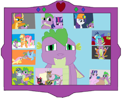 Size: 3916x3116 | Tagged: safe, artist:megasean45, applejack, big macintosh, discord, fluttershy, gabby, pinkie pie, princess ember, rainbow dash, rarity, sludge (g4), smolder, spike, starlight glimmer, thorax, twilight sparkle, alicorn, changedling, changeling, draconequus, dragon, earth pony, griffon, pegasus, pony, unicorn, g4, 1000 hours in ms paint, arrow, bow (weapon), bow and arrow, captain wuzz, chocolate, cute, desk, dragon lands, drink, dungeons and dragons, empathy cocoa, flying, food, garbuncle, high res, hot chocolate, king thorax, mirror, ms paint, ogres and oubliettes, photo, picnic, picnic blanket, pie, race swap, sir mcbiggen, spike day, spikelove, starlight's office, stars, twilight sparkle (alicorn), unicorn big mac, weapon, winged spike, wings