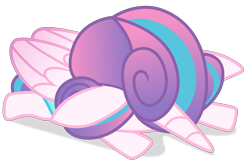 Size: 8870x5673 | Tagged: safe, artist:cirillaq, princess flurry heart, alicorn, pony, g4, absurd resolution, diaper, faceplant, female, mimir, simple background, solo, transparent background, vector
