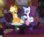 Size: 800x666 | Tagged: safe, screencap, applejack, rarity, earth pony, pony, unicorn, g4, made in manehattan, season 5, animated, coco's apartment, cropped, cup, cute, female, gif, glowing horn, horn, jackabetes, levitation, magic, magic aura, mare, mouth hold, nom, teacup, teapot, telekinesis
