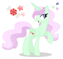 Size: 1280x1206 | Tagged: safe, artist:magicuniclaws, oc, oc only, alicorn, pony, female, magical lesbian spawn, mare, offspring, parent:minty, parent:vapor trail, parents:mintytrail, raised hoof, simple background, solo, transparent background