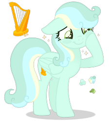 Size: 1100x1228 | Tagged: safe, artist:magicuniclaws, oc, oc only, pegasus, pony, base used, female, magical lesbian spawn, mare, offspring, parent:lyra heartstrings, parent:vapor trail, simple background, solo, transparent background