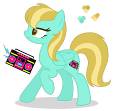 Size: 1200x1065 | Tagged: safe, artist:magicuniclaws, oc, oc only, pegasus, pony, female, magical lesbian spawn, mare, offspring, parent:lightning dust, parent:lyra heartstrings, simple background, solo, transparent background