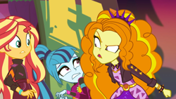 Size: 1334x750 | Tagged: safe, screencap, adagio dazzle, sonata dusk, sunset shimmer, equestria girls, equestria girls specials, g4, my little pony equestria girls: better together, my little pony equestria girls: sunset's backstage pass, shrunken pupils