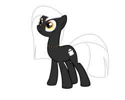 Size: 1280x1024 | Tagged: safe, alternate version, artist:emalajiss36, oc, oc only, earth pony, pony, choker, earth pony oc, eyelashes, female, mare, smiling, solo, spiked choker