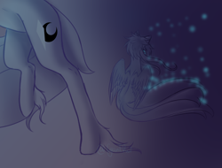 Size: 3956x3000 | Tagged: safe, artist:minelvi, oc, oc only, pegasus, pony, duo, gradient background, high res, pegasus oc, wings