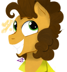 Size: 801x864 | Tagged: safe, artist:dsstoner, cheese sandwich, earth pony, pony, g4, male, smiling, solo, stallion