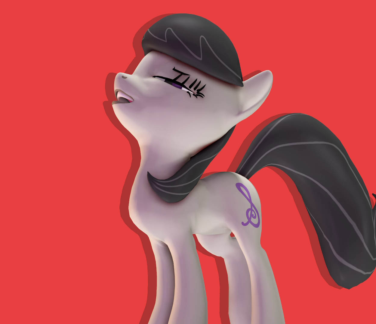 3023125 - safe, artist:axus2030, octavia melody, earth pony, anthro, g4,  3d, absurd file size, absurd gif size, alternative cutie mark placement,  animated, big ben, blender, blushing, breasts, building, bust, busty  octavia melody