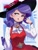 Size: 2400x3200 | Tagged: safe, artist:fuyugi, rarity, human, g4, clothes, female, hat, high res, humanized, solo, tongue out
