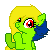 Size: 50x50 | Tagged: safe, artist:amgiwolf, oc, oc only, oc:viexy ams, pegasus, pony, animated, bust, clapping, eyelashes, female, gif, mare, pegasus oc, pixel art, simple background, smiling, solo, transparent background, wings