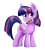 Size: 2500x2800 | Tagged: safe, artist:empyu, twilight sparkle, alicorn, pony, g4, female, folded wings, high res, mare, open mouth, simple background, solo, transparent background, twilight sparkle (alicorn), wings