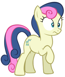 Size: 2249x2667 | Tagged: safe, artist:tardifice, bon bon, sweetie drops, earth pony, pony, g4, female, high res, lifted leg, mare, raised hoof, reaction image, shocked, simple background, solo, surprised, transparent background, vector