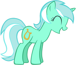 Size: 2659x2255 | Tagged: safe, artist:tardifice, lyra heartstrings, pony, unicorn, g4, eyes closed, female, high res, laughing, mare, open mouth, simple background, solo, transparent background, vector