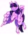 Size: 1625x2048 | Tagged: safe, artist:paintedcora, twilight sparkle, alicorn, pony, g4, chest fluff, female, looking at you, mare, simple background, solo, twilight sparkle (alicorn), unshorn fetlocks, white background