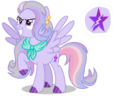 Size: 1144x908 | Tagged: safe, artist:princess-kitsune-tsu, oc, oc only, pegasus, pony, base used, female, magical lesbian spawn, mare, offspring, parent:rainbow dash, parent:starlight glimmer, parents:glimmerdash, simple background, solo, transparent background, vector
