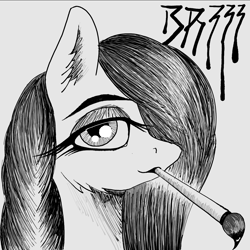 Size: 1317x1317 | Tagged: safe, fluttershy, g4, black and white, grayscale, monochrome