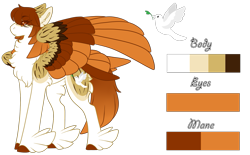 Size: 1461x908 | Tagged: safe, artist:nobleclay, oc, oc only, oc:dove, pegasus, pony, colored wings, feathered fetlocks, female, mare, multicolored wings, reference sheet, simple background, solo, tail feathers, transparent background, wings