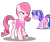 Size: 1569x1310 | Tagged: safe, artist:muhammad yunus, edit, oc, oc only, oc:annisa trihapsari, oc:hsu amity, alicorn, earth pony, pony, g4, base used, clothes, cross-popping veins, duo, female, glasses, gritted teeth, heart, mare, medibang paint, open mouth, simple background, solo, swap, teeth, transparent background, upset, wat, watch