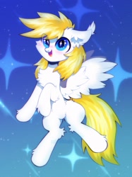 Size: 1196x1600 | Tagged: safe, artist:astralblues, oc, oc only, oc:guardian dreamer, pegasus, pony, blushing, chest fluff, cute, ear fluff, happy, hoof fluff, leg fluff, solo