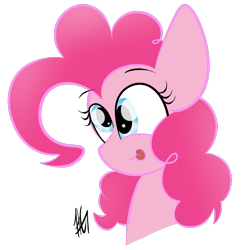 Size: 827x840 | Tagged: safe, artist:sugarcloud12, pinkie pie, earth pony, pony, g4, bust, cute, derp, diapinkes, female, mare, portrait, silly, silly face, silly pony, simple background, smiling, solo, tongue out, transparent background