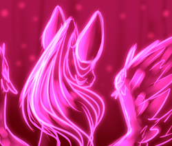 Size: 2548x2156 | Tagged: safe, artist:minelvi, oc, oc only, oc:cyan crystal, pegasus, pony, bust, female, high res, mare, pegasus oc, solo, spread wings, wings