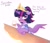 Size: 2100x1800 | Tagged: safe, artist:spoosha, twilight sparkle, alicorn, pony, g4, my little pony: friendship is magic, the last problem, 2021, alcohol, blushing, clothes, coronation dress, crown, dress, jewelry, magic, messy mane, regalia, second coronation dress, simple background, solo, talking to viewer, telekinesis, twilight sparkle (alicorn)