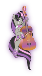 Size: 3344x6074 | Tagged: safe, artist:php178, derpibooru exclusive, octavia melody, earth pony, pony, g4, .svg available, alternative cutie mark placement, bow (instrument), cello, cello bow, facial cutie mark, female, glowing, glowing mane, gradient hooves, mare, musical instrument, rainbow power, rainbow power-ified, shine like rainbows, simple background, smiling at you, solo, svg, transparent background, vector