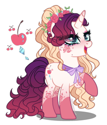Size: 1200x1400 | Tagged: safe, artist:gihhbloonde, oc, oc only, pony, unicorn, base used, coat markings, eye clipping through hair, female, gradient mane, magical lesbian spawn, mare, offspring, parent:cherry jubilee, parent:rarity, simple background, socks (coat markings), solo, transparent background