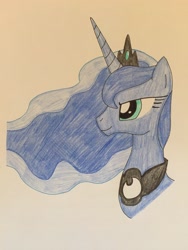 Size: 2448x3264 | Tagged: safe, artist:infernapelover, princess luna, pony, g4, high res, solo