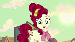 Size: 1920x1080 | Tagged: safe, screencap, cherry jubilee, earth pony, pony, g4, party pooped, female, mare, solo