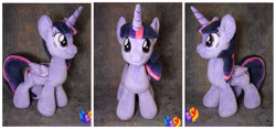Size: 2560x1200 | Tagged: safe, artist:1stastrastudio, twilight sparkle, alicorn, pony, g4, irl, photo, plushie, solo, twilight sparkle (alicorn)