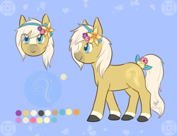 Size: 1280x986 | Tagged: safe, artist:foxhatart, oc, oc only, oc:pollen dust, earth pony, pony, male, reference sheet, solo, stallion
