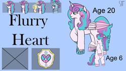 Size: 1280x720 | Tagged: safe, artist:schumette14, princess flurry heart, alicorn, pony, flurry heart's story, g4, crystal empire, future, next generation, redesign, story in the source, story included