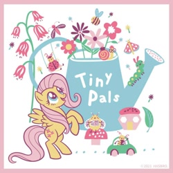 Size: 1080x1080 | Tagged: safe, artist:mylittleponyjpn, part of a set, fluttershy, pegasus, pony, g4, official, bipedal, cute, female, flower, solo, watering can