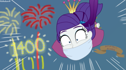 Size: 1199x666 | Tagged: safe, artist:robukun, rarity, equestria girls, g4, bondage, bound and gagged, cloth gag, dc superhero girls, falling, femsub, gag, princess, princess costume, princess rarity, rarisub, scared, scene interpretation, screaming, submissive, the fresh princess of ren faire, this is going to hurt, tied up, wide eyes