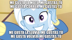 Size: 1820x1020 | Tagged: safe, trixie, do it for the ponygram!, equestria girls, g4, my little pony equestria girls: better together, manu chao, song reference, spanish, text, translated in the comments