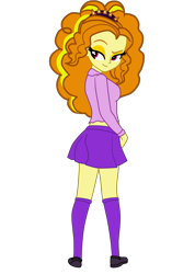 Size: 2203x3093 | Tagged: safe, artist:gmaplay, adagio dazzle, equestria girls, g4, adagio dat-azzle, clothes, female, high res, school uniform, schoolgirl, simple background, skirt, solo, transparent background