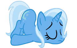 Size: 1106x685 | Tagged: safe, artist:gmaplay, trixie, pony, unicorn, g4, ass up, butt, face down ass up, invisible stallion, plot, simple background, sleeping, solo, transparent background