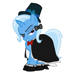 Size: 1154x1239 | Tagged: safe, artist:gmaplay, trixie, pony, unicorn, g4, magic, magician, magician outfit, simple background, solo, transparent background
