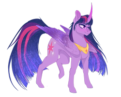 Size: 1280x1024 | Tagged: safe, artist:copshop, part of a set, twilight sparkle, alicorn, pony, g4, concave belly, curved horn, female, fit, horn, mare, muscles, peytral, raised leg, simple background, slender, smiling, solo, thin, transparent background, twilight sparkle (alicorn)