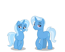Size: 1316x1053 | Tagged: safe, artist:limedazzle, edit, vector edit, trixie, pony, unicorn, equestria girls, g4, equestria guys, female, male, mare, r63 paradox, rule 63, self paradox, show accurate, simple background, stallion, transparent background, tristan, vector