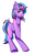Size: 1200x1800 | Tagged: safe, artist:ravistdash, derpibooru exclusive, oc, oc only, oc:cosmic spark, pony, unicorn, 2021 community collab, derpibooru community collaboration, bipedal, comments locked down, looking at you, simple background, smiling, solo, standing, standing on two hooves, transparent background, underhoof