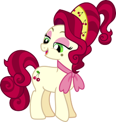 Size: 3000x3154 | Tagged: safe, artist:jeatz-axl, cherry jubilee, earth pony, pony, g4, female, high res, mare, simple background, solo, transparent background, vector