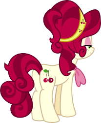 Size: 3000x3626 | Tagged: safe, artist:jeatz-axl, cherry jubilee, earth pony, pony, g4, butt, female, high res, mare, plot, simple background, solo, transparent background, vector