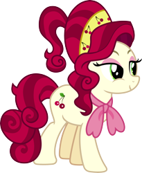 Size: 3000x3660 | Tagged: safe, artist:jeatz-axl, cherry jubilee, earth pony, pony, g4, female, high res, mare, simple background, solo, transparent background, vector